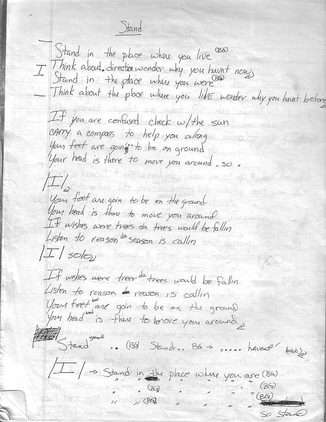 Scanned Lyrics